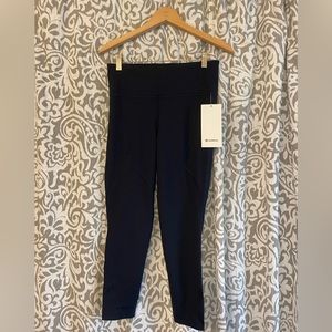 Navy Lululemon To the Beat Tight 24”